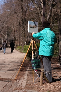 Malerei im Park
